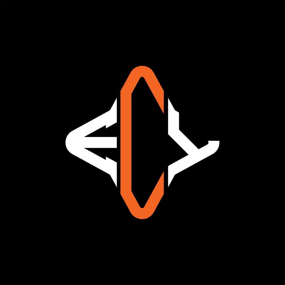 ecy letter logo creatief ontwerp met vectorafbeelding vector