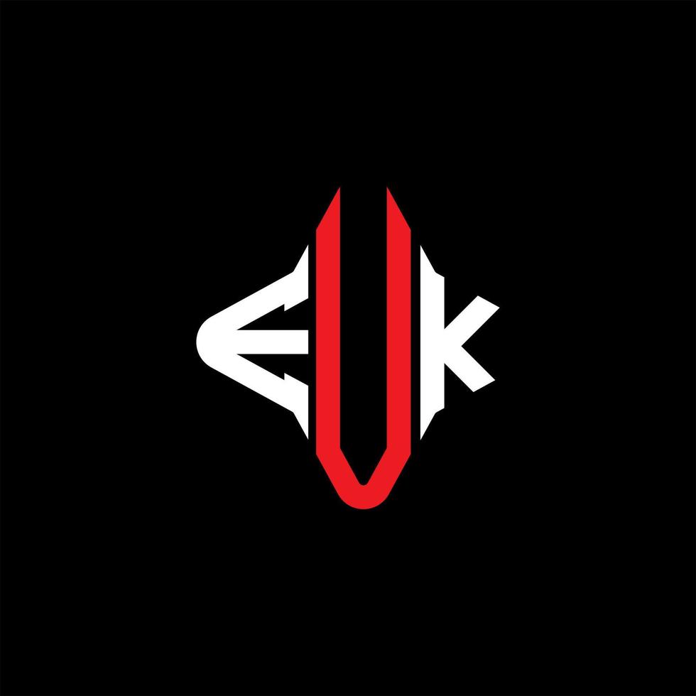 euk letter logo creatief ontwerp met vectorafbeelding vector