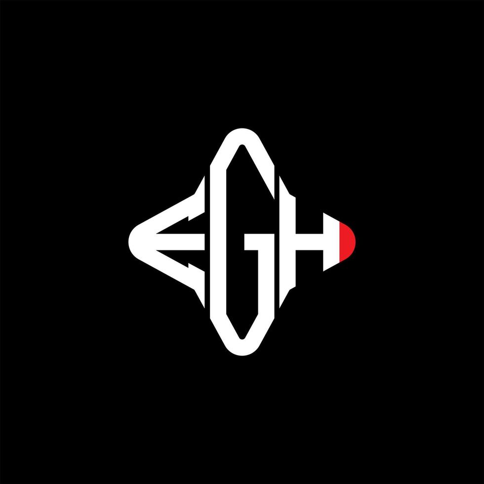 egh letter logo creatief ontwerp met vectorafbeelding vector