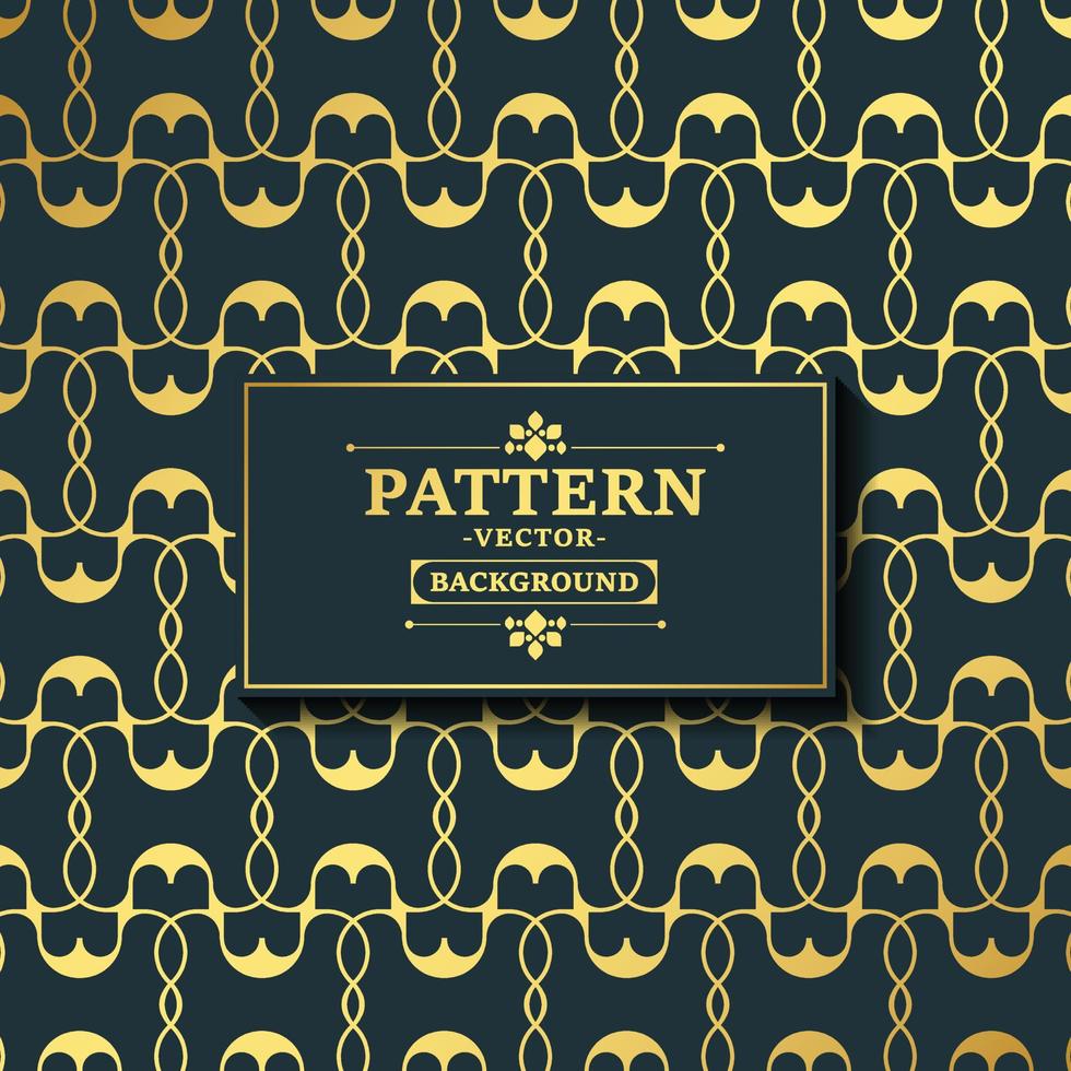 elegante donkere en gouden geometrische patroonachtergrond vector