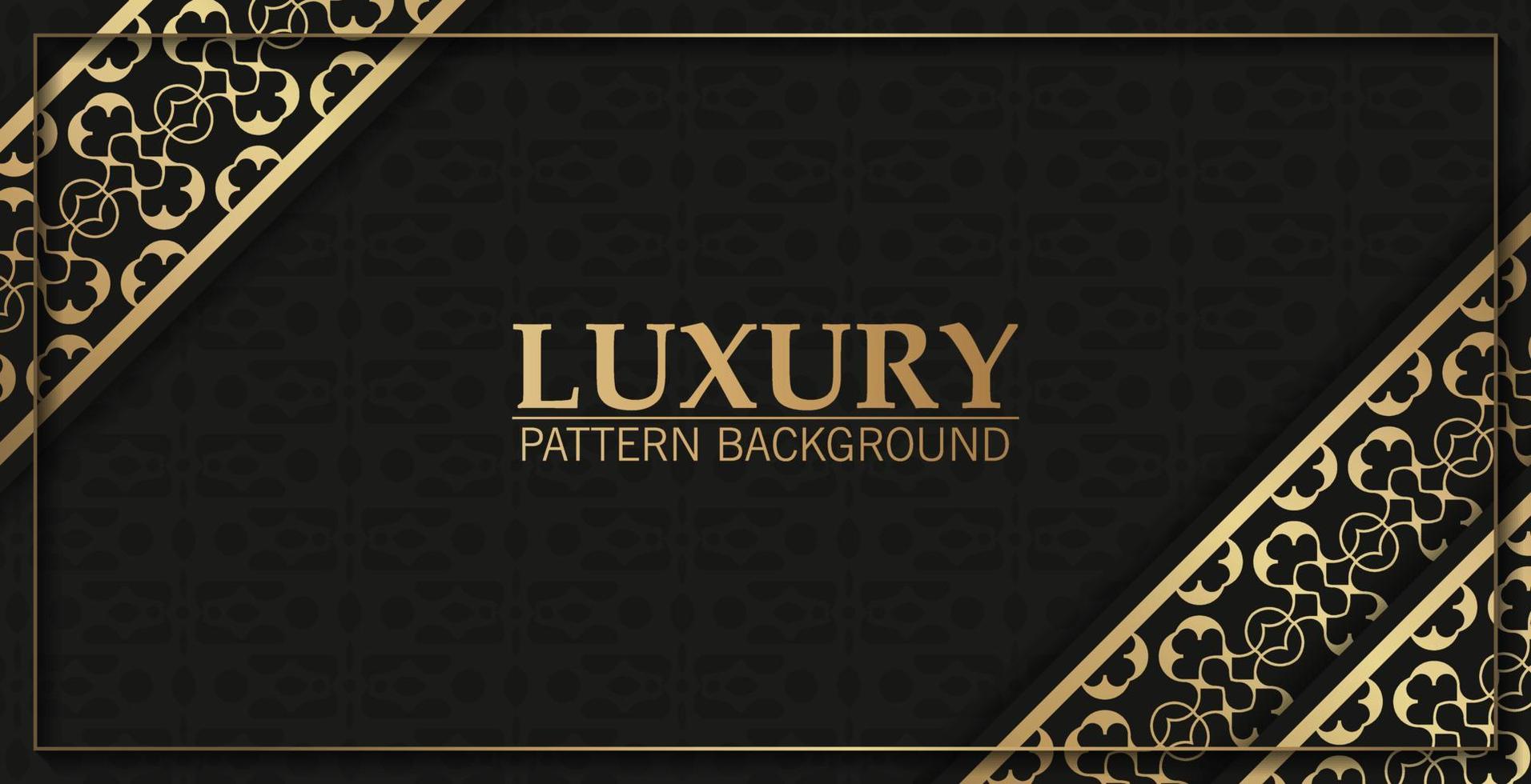luxe rand ornament patroon achtergrond vector