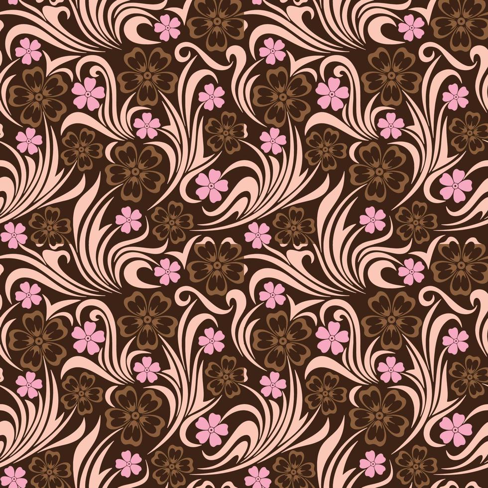 bloemen naadloze vintage patroon vectorillustratie vector