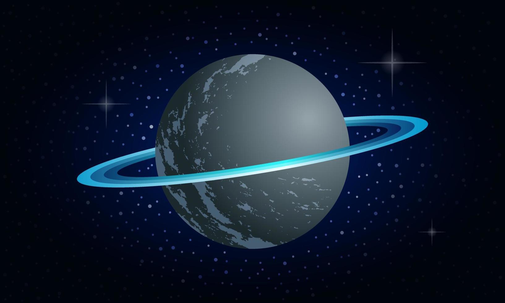Saturnus planeet met ring geïsoleerd op achtergrond vectorillustratie vector