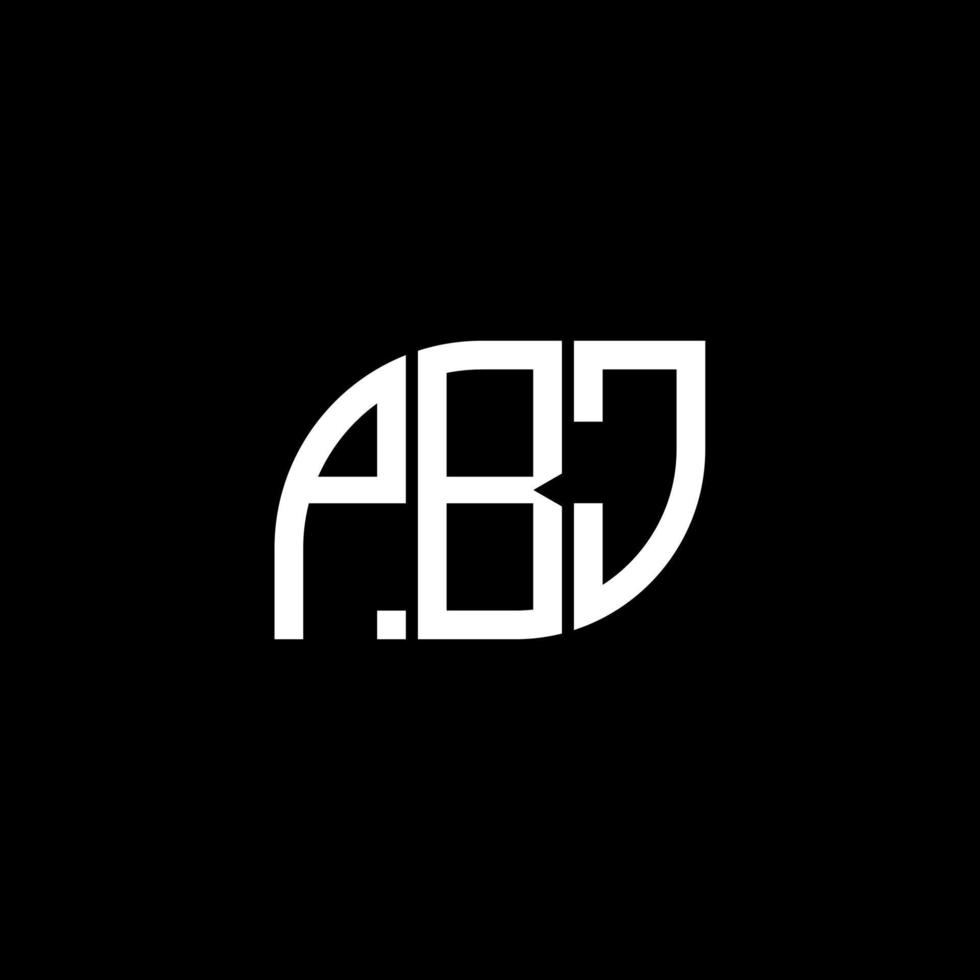 pbj brief logo ontwerp op zwarte background.pbj creatieve initialen brief logo concept.pbj vector brief ontwerp.