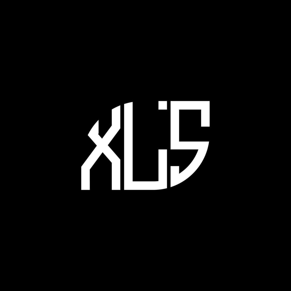 . xls brief design.xls brief logo ontwerp op zwarte achtergrond. xls creatieve initialen brief logo concept. xls brief design.xls brief logo ontwerp op zwarte achtergrond. x vector