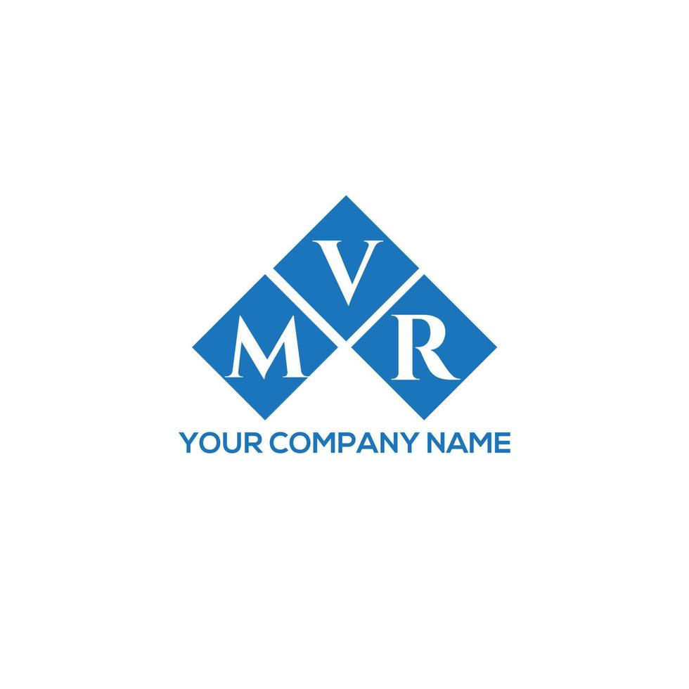 mvr brief logo ontwerp op witte achtergrond. mvr creatieve initialen brief logo concept. mvr brief ontwerp. vector