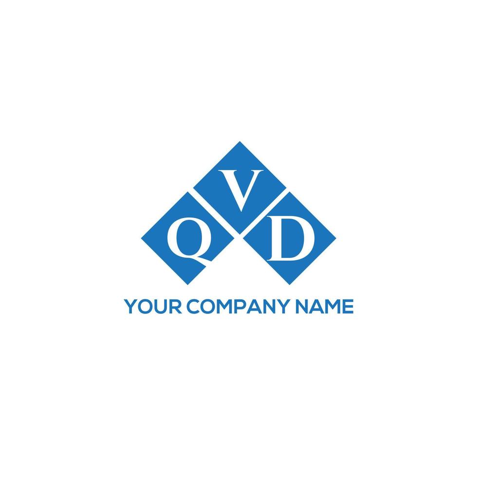 qvd creatieve initialen brief logo concept. qvd brief design.qvd brief logo ontwerp op witte achtergrond. qvd creatieve initialen brief logo concept. qvd-briefontwerp. vector