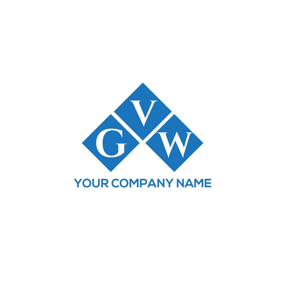 gvw brief logo ontwerp op witte achtergrond. gvw creatieve initialen brief logo concept. gvw brief ontwerp. vector