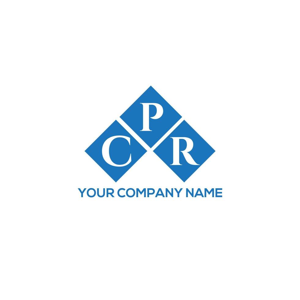 cpr brief logo ontwerp op witte achtergrond. cpr creatieve initialen brief logo concept. cpr brief ontwerp. vector