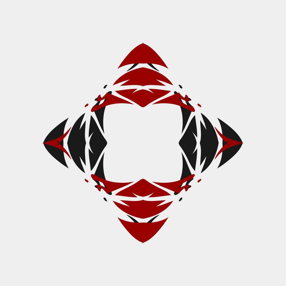vector illustratie uniek, maori, mandala, mooi, handkunst, silhouet, uniek, contour, henna, abstractie, kleurencombinatie, rond, geometrisch, symmetrisch, traditioneel