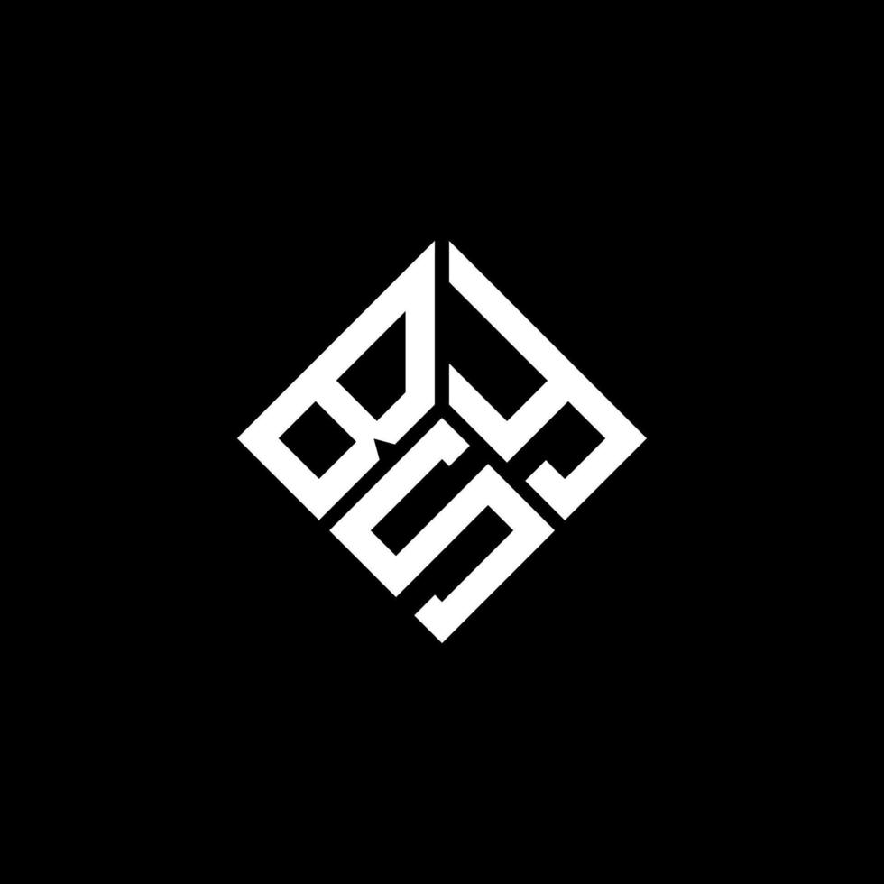 bsy brief logo ontwerp op zwarte achtergrond. bsy creatieve initialen brief logo concept. bsy brief ontwerp. vector
