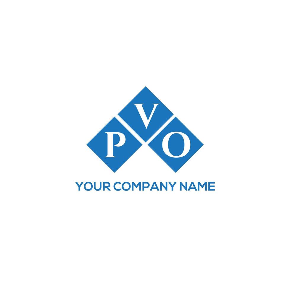 pvo brief logo ontwerp op witte achtergrond. pvo creatieve initialen brief logo concept. pvo brief ontwerp. vector