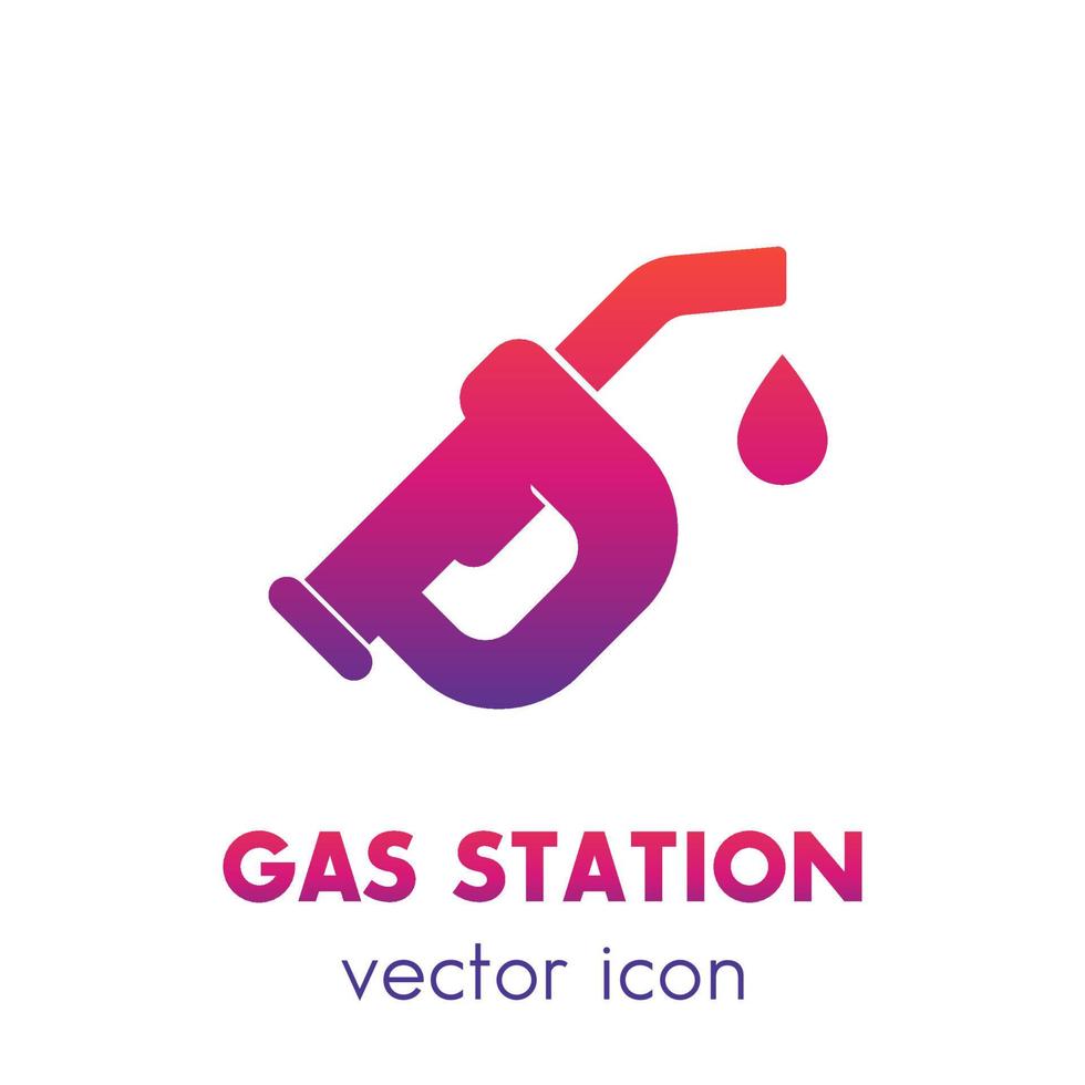 benzinemondstuk, benzinestationpictogram over wit vector