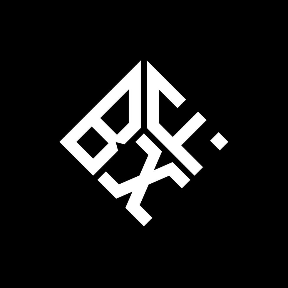 bxf brief logo ontwerp op zwarte achtergrond. bxf creatieve initialen brief logo concept. bxf brief ontwerp. vector