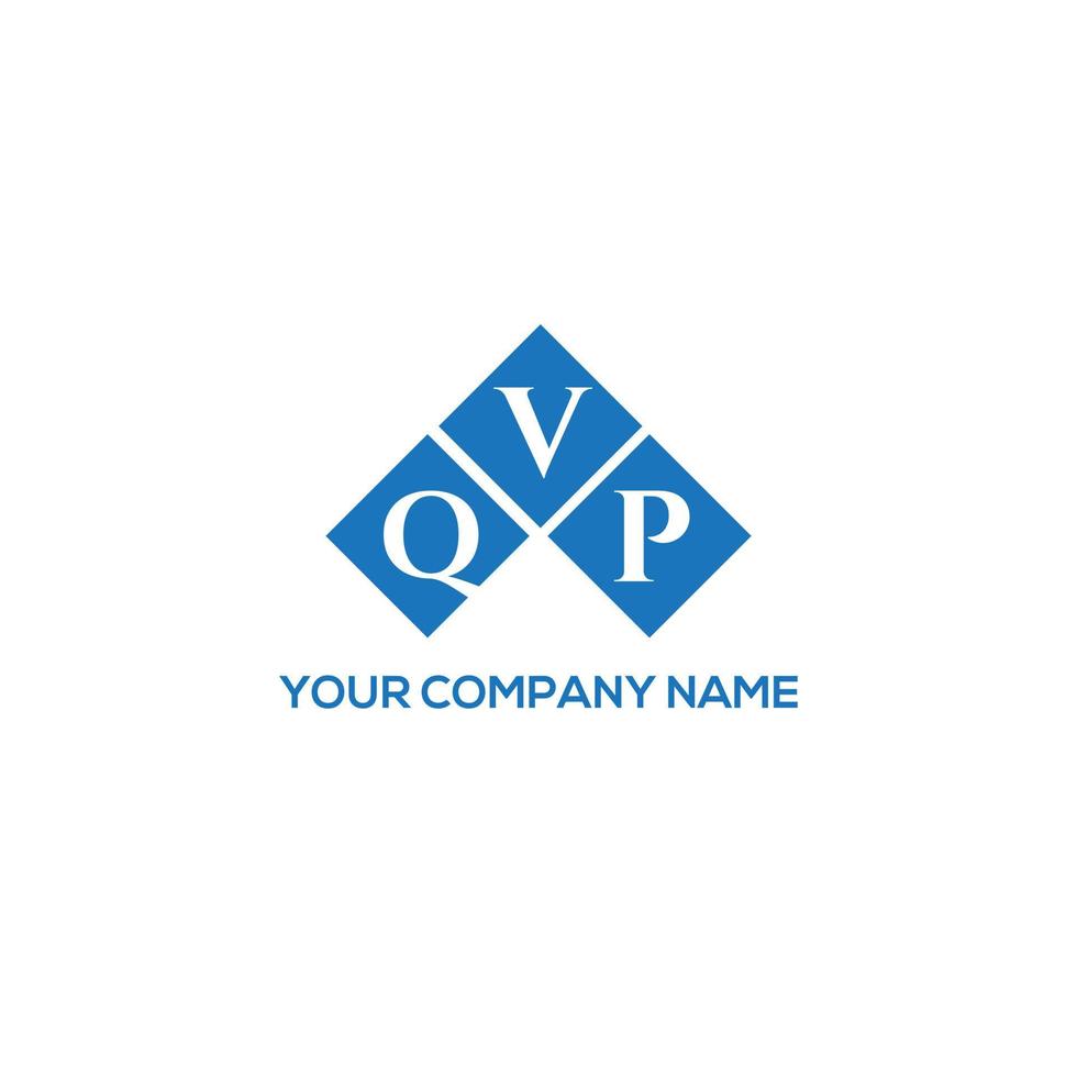 QVP brief logo ontwerp op witte achtergrond. qvp creatieve initialen brief logo concept. qvp-briefontwerp. vector