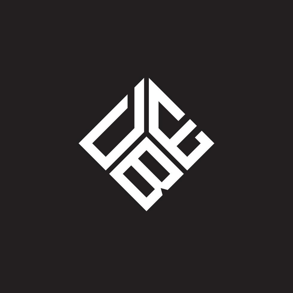 DBE brief logo ontwerp op zwarte achtergrond. dbe creatieve initialen brief logo concept. dbe-briefontwerp. vector