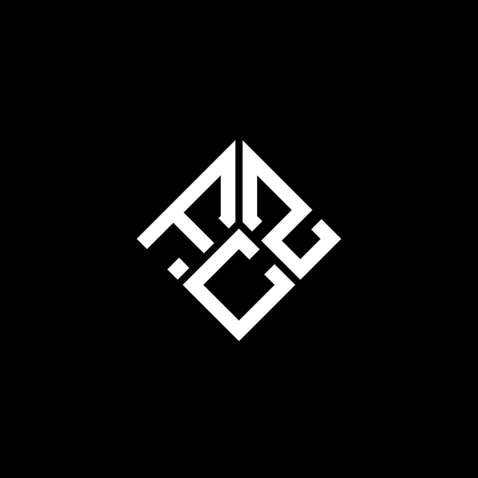 fcz brief logo ontwerp op zwarte achtergrond. fcz creatieve initialen brief logo concept. fcz brief ontwerp. vector