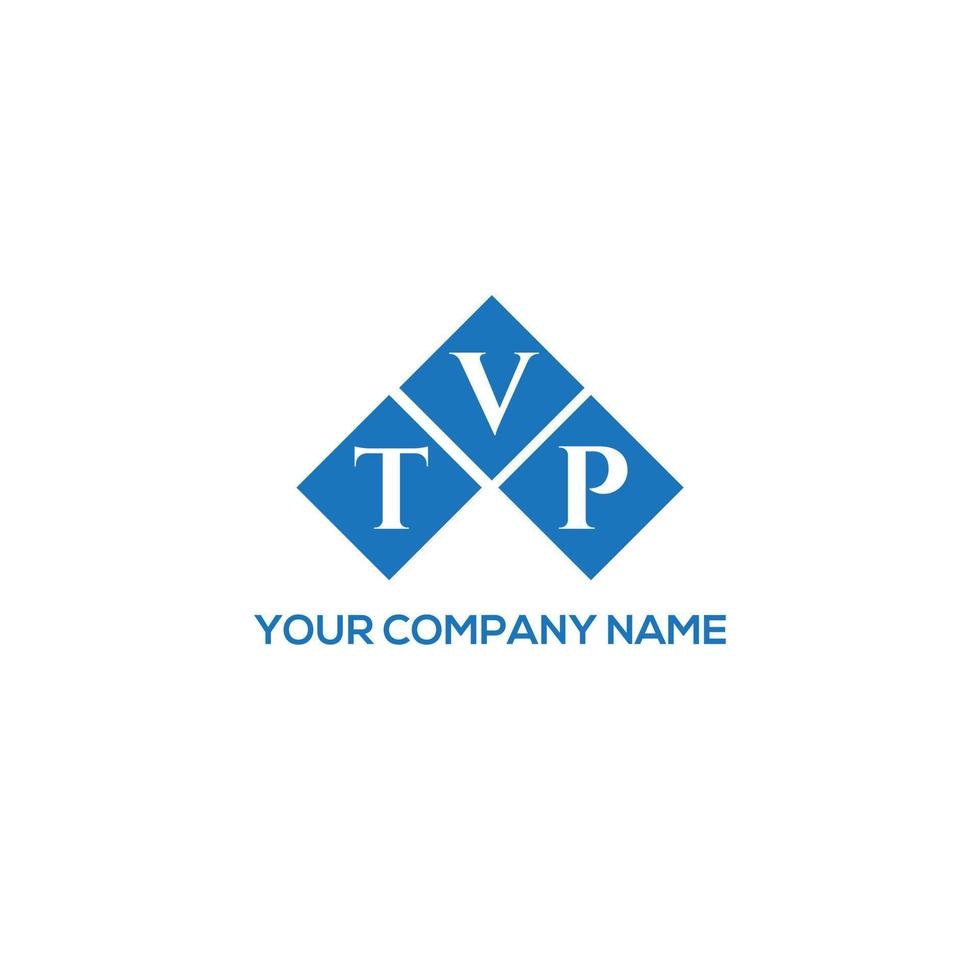 tvp brief logo ontwerp op witte achtergrond. tvp creatieve initialen brief logo concept. tvp-briefontwerp. vector