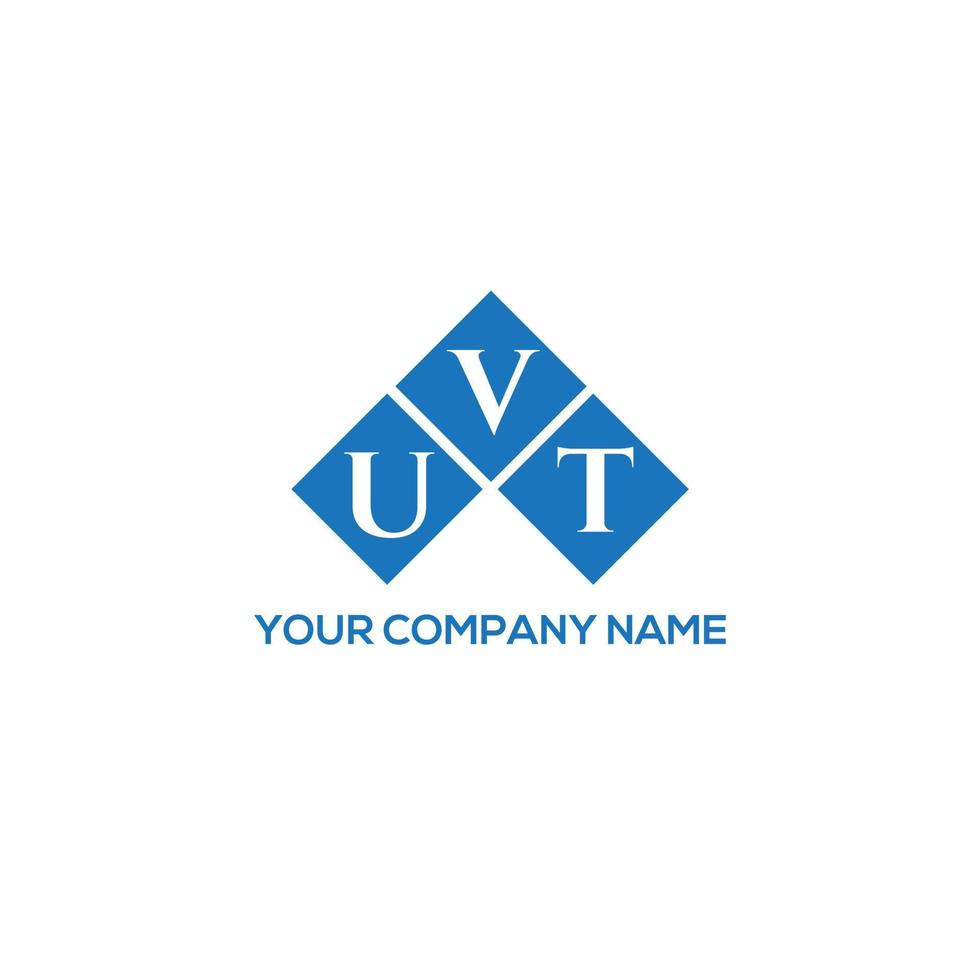 uvt brief logo ontwerp op witte achtergrond. uvt creatieve initialen brief logo concept. uvt-letterontwerp. vector