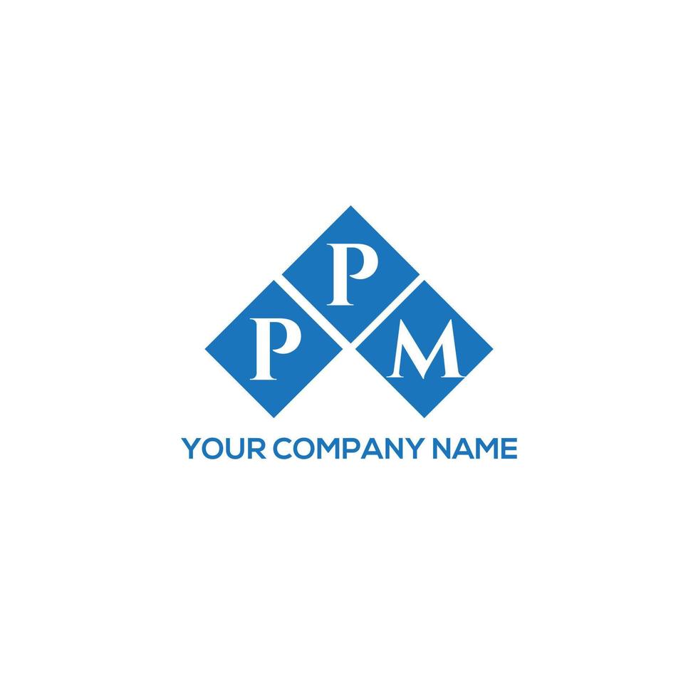 Pm brief logo ontwerp op witte achtergrond. ppm creatieve initialen brief logo concept. ppm brief ontwerp. vector