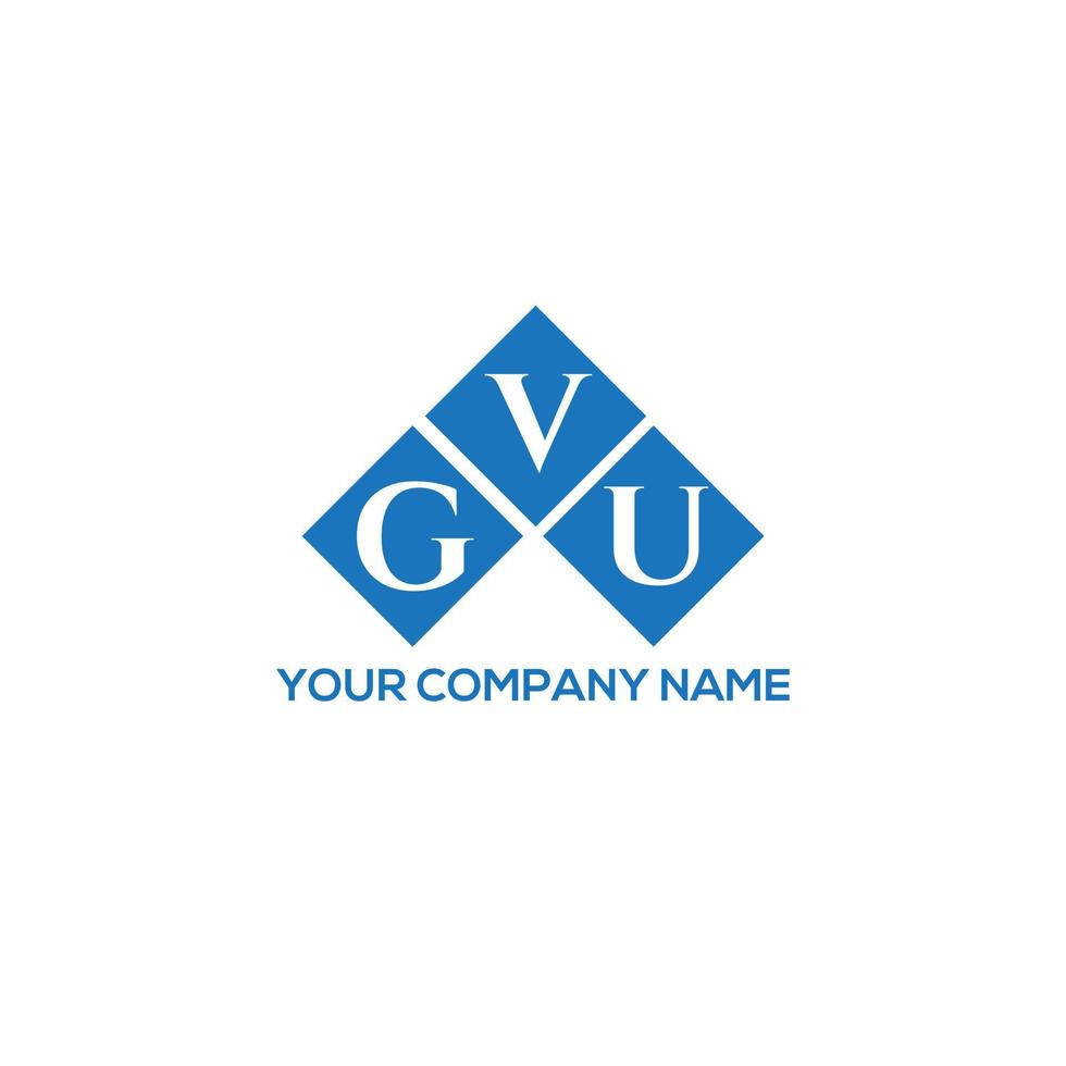 gvu brief logo ontwerp op witte achtergrond. gvu creatieve initialen brief logo concept. gvu-briefontwerp. vector