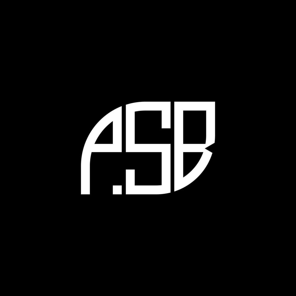 psb brief logo ontwerp op zwarte background.psb creatieve initialen brief logo concept.psb vector brief ontwerp.