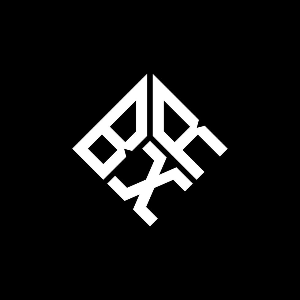 bxr brief logo ontwerp op zwarte achtergrond. bxr creatieve initialen brief logo concept. bxr brief ontwerp. vector