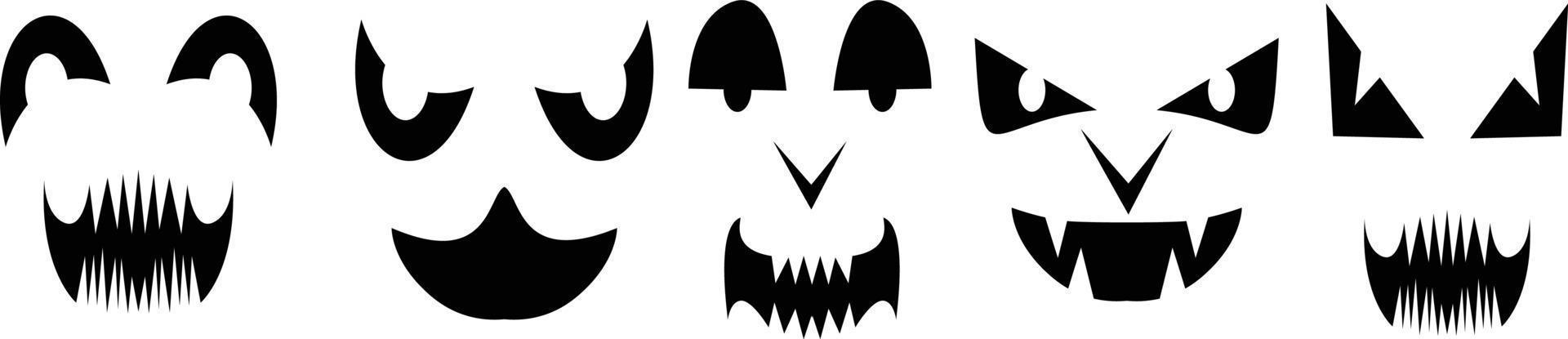 spook of duivelsgezicht vectorillustratie, om halloween te vieren vector