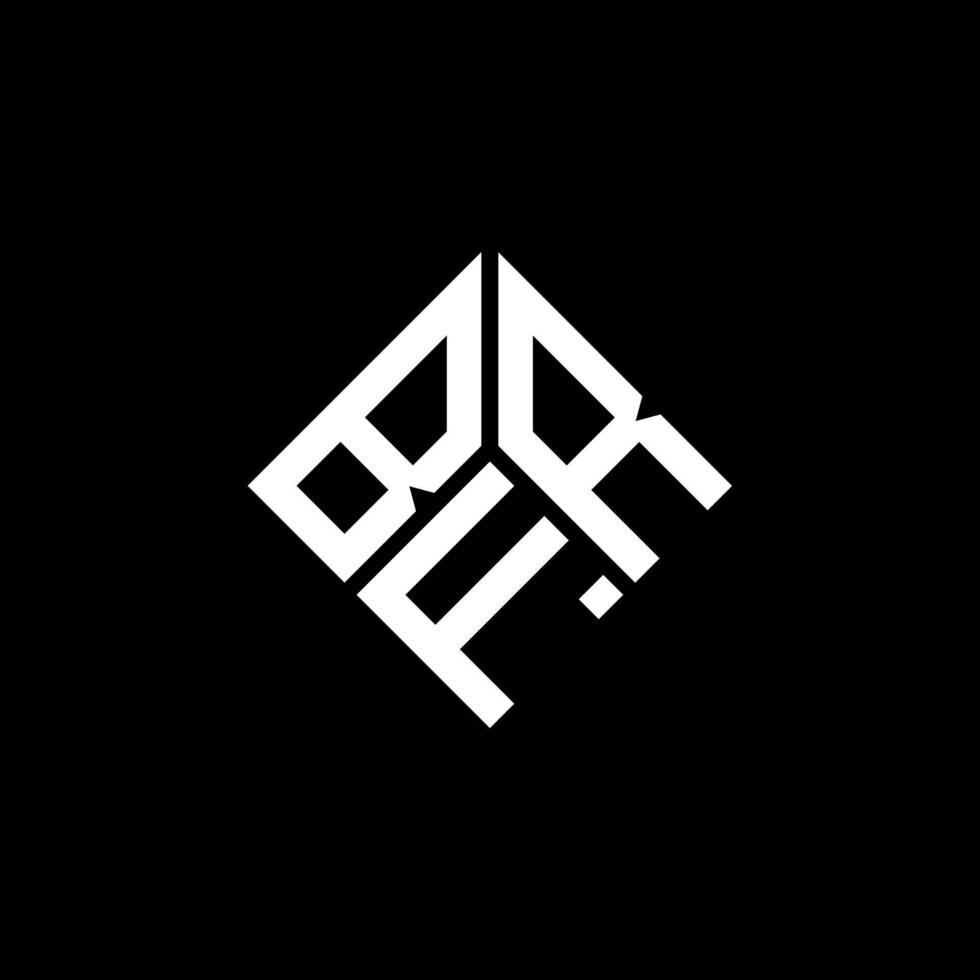 bfr brief logo ontwerp op zwarte achtergrond. bfr creatieve initialen brief logo concept. bfr brief ontwerp. vector