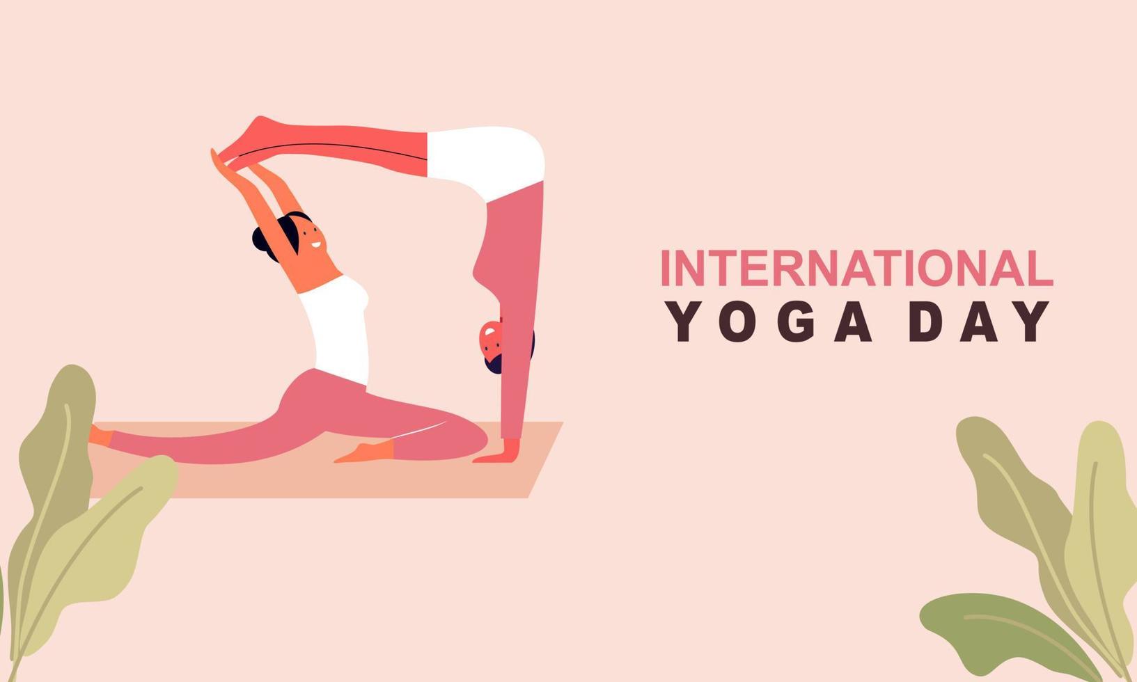 platte ontwerp vrouwen meditatie pose yoga illustratie vector