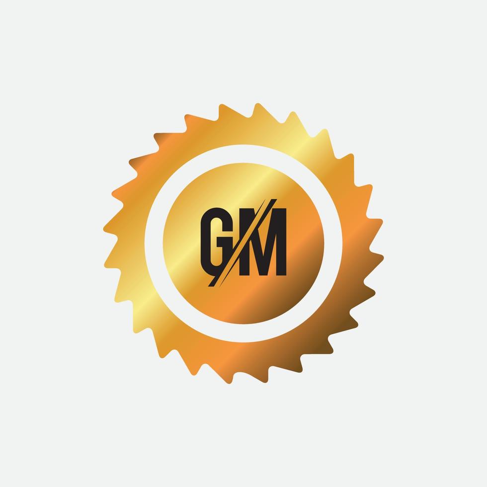 gm mg aanvankelijk gebaseerd alfabet pictogram logo. vector