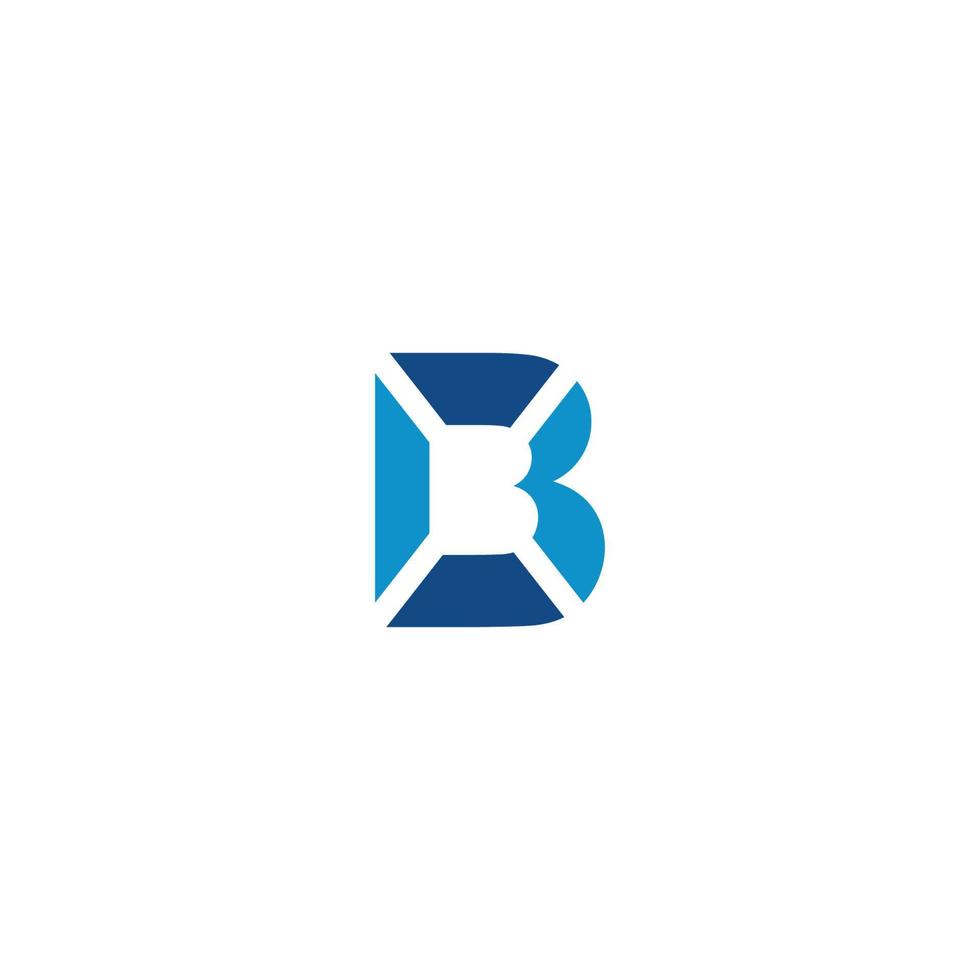 letter b logo-ontwerp. vectorteken. vector