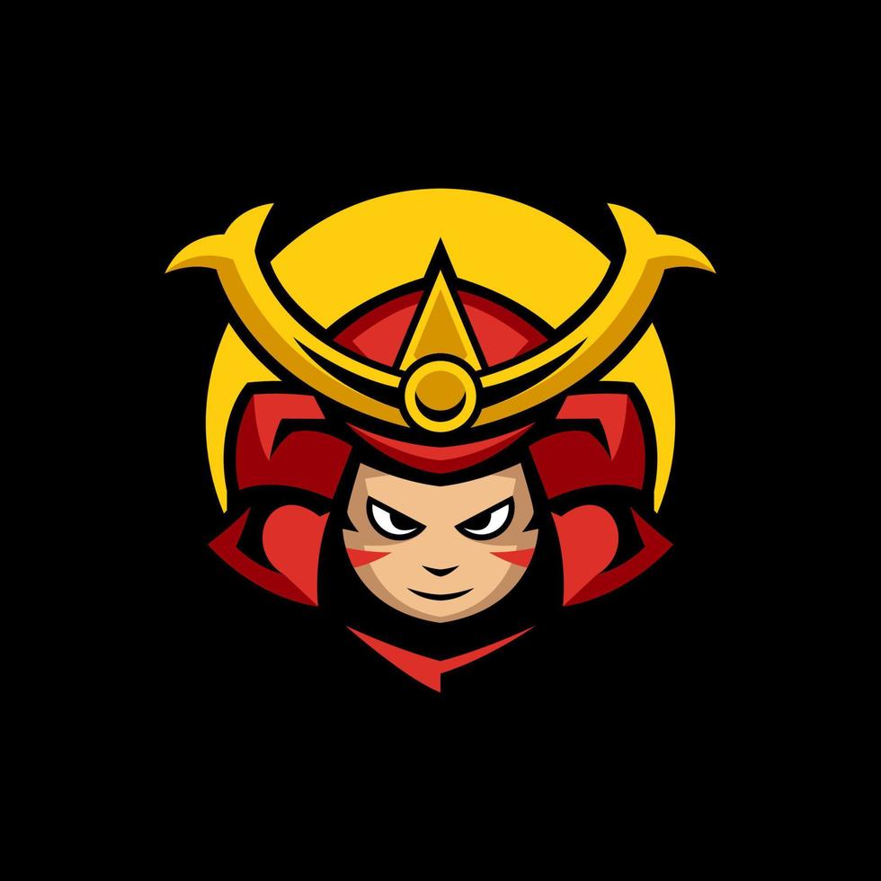 samurai sport logo sjablonen vector