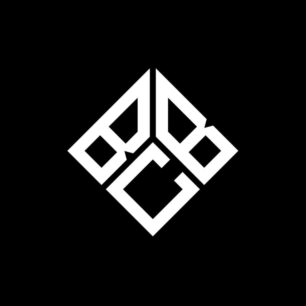 BC brief logo ontwerp op zwarte achtergrond. bcb creatieve initialen brief logo concept. bcb-briefontwerp. vector