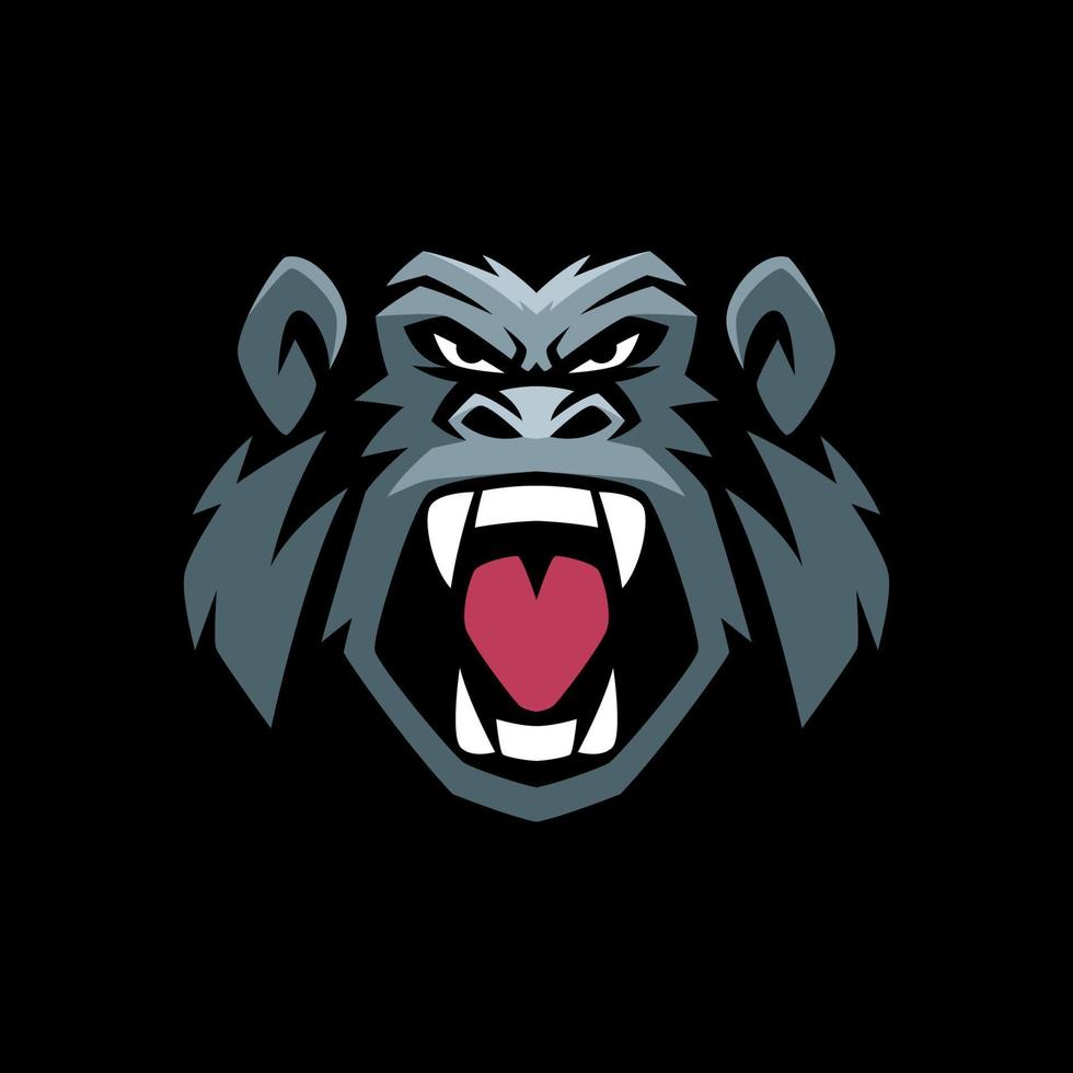 gorilla boos logo-sjablonen vector