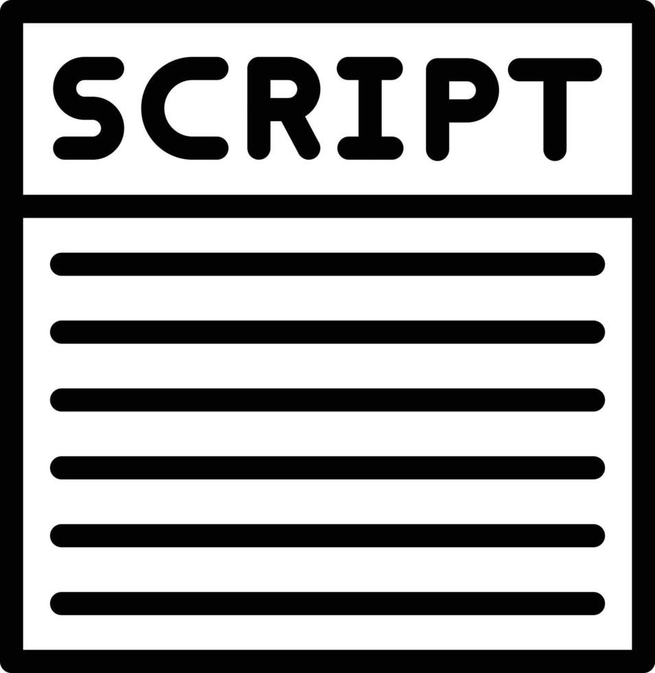 script vector pictogram ontwerp illustratie