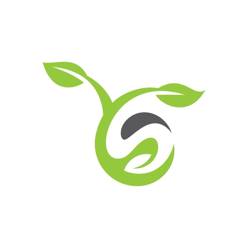 ys of t natuur logo ontwerpconcept vector