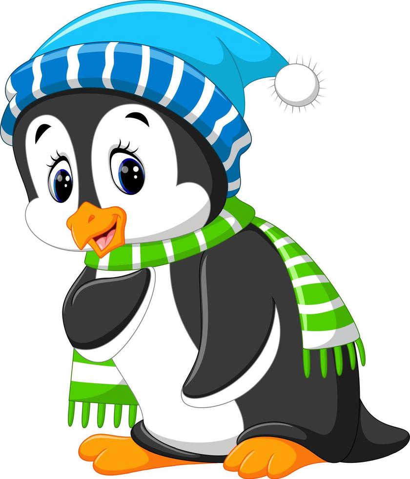 schattige pinguïn cartoon vector