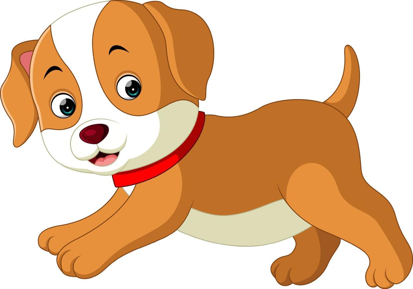 schattige hond cartoon vector