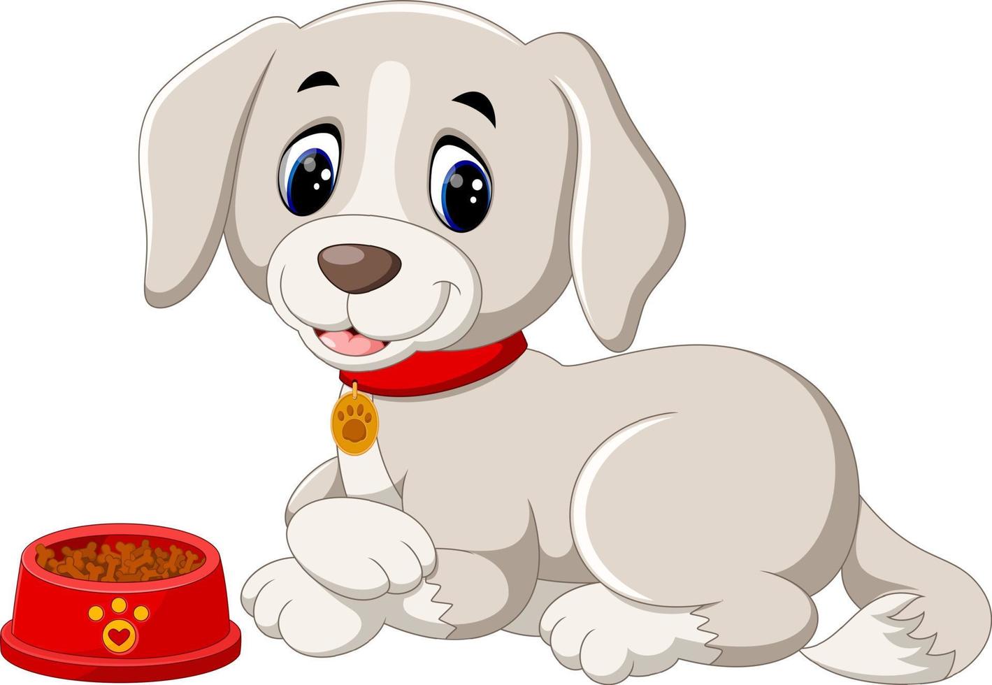 schattige hond cartoon vector