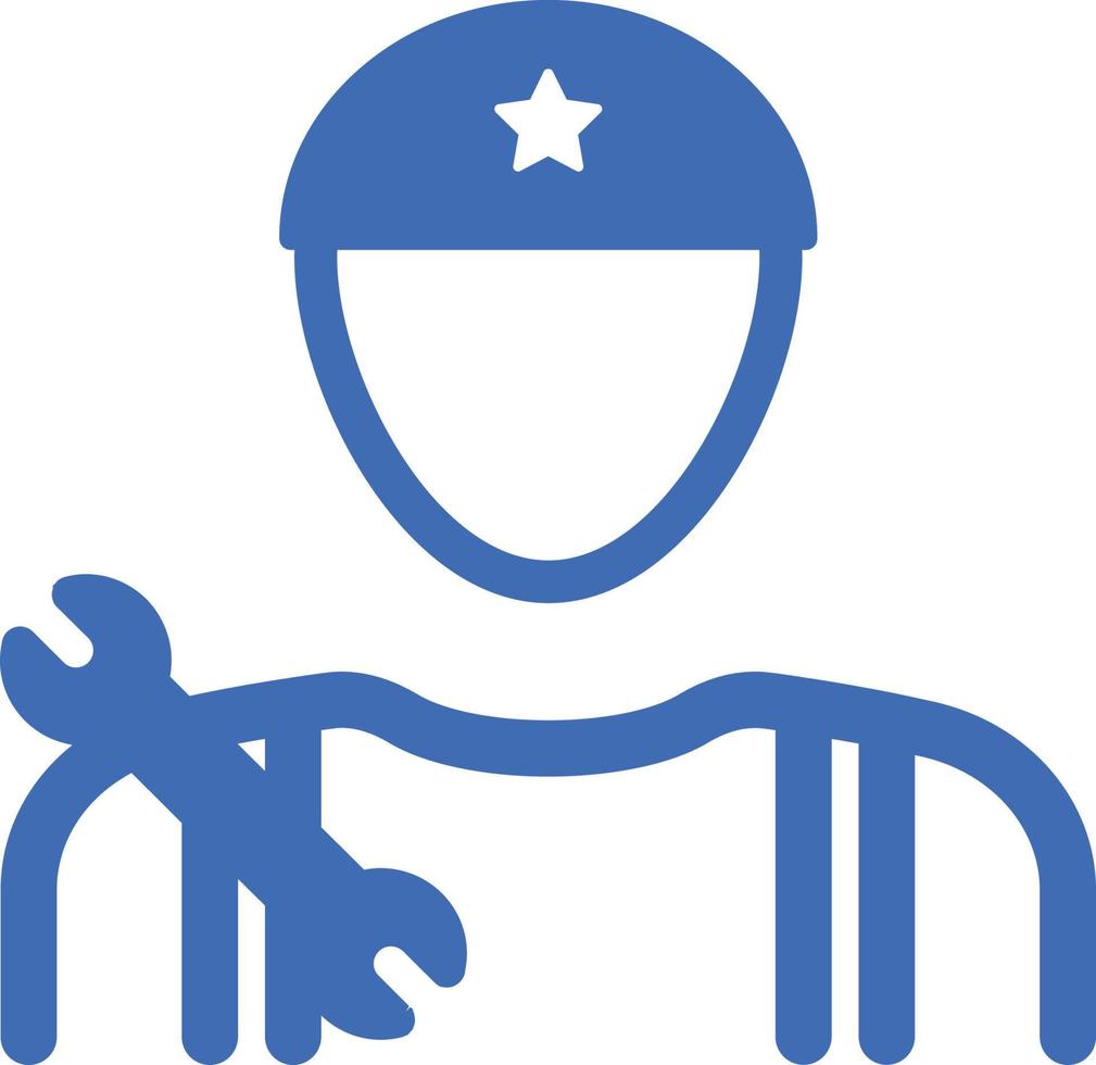 serviceman geïsoleerd vectorpictogram dat gemakkelijk kan worden gewijzigd of bewerkt vector