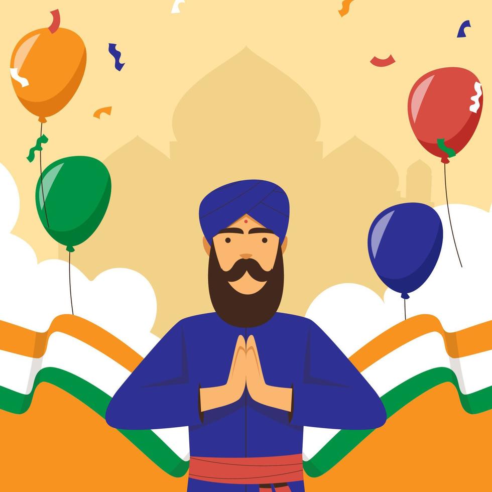 achtergrond van de onafhankelijkheidsdag van india vector