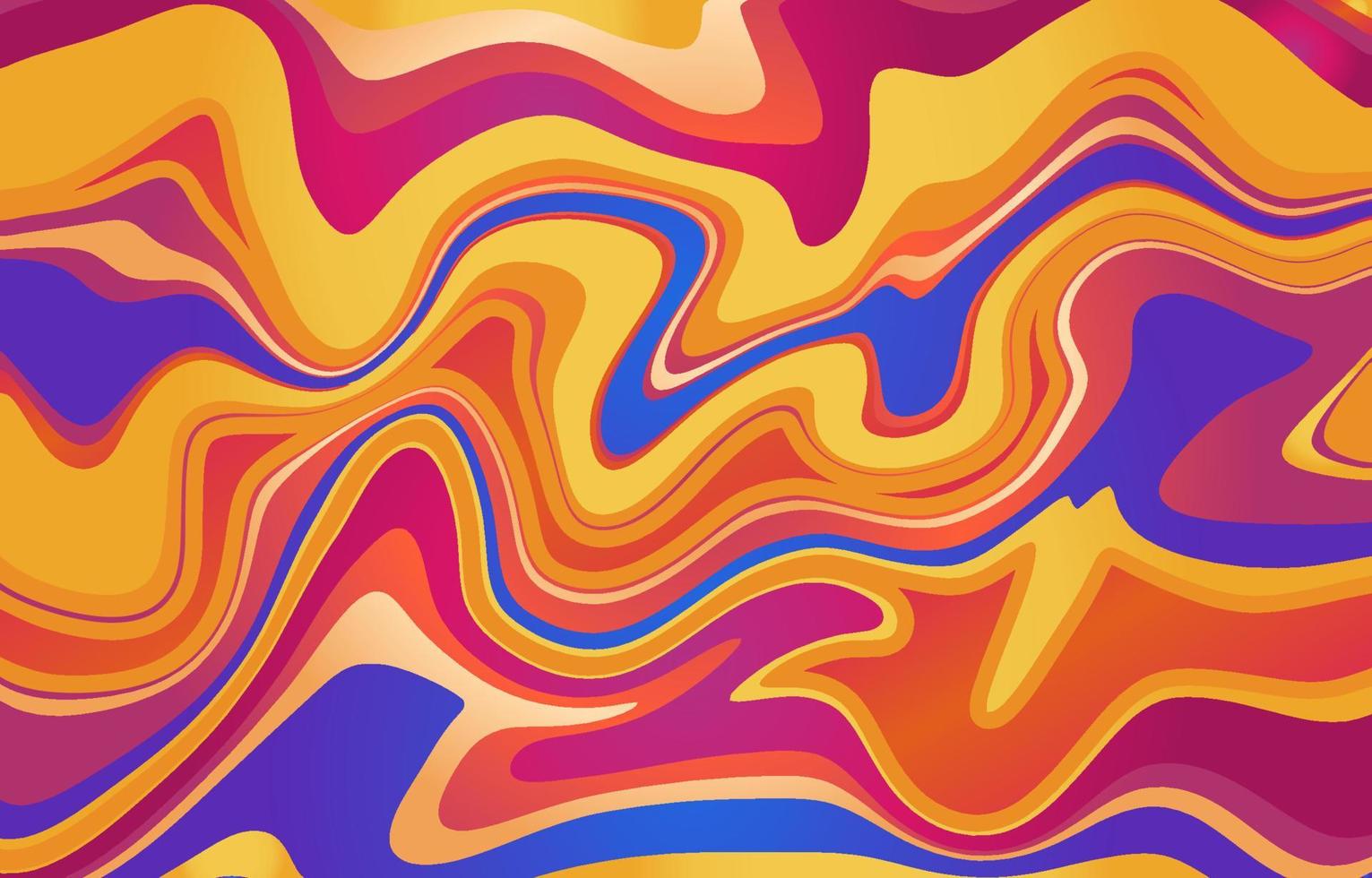 gele abstracte psychedelische achtergrond vector