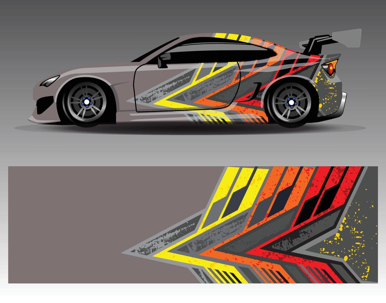 grafisch abstracte streep racen achtergrond kit ontwerpen voor wrap voertuig race auto rally avontuur vector