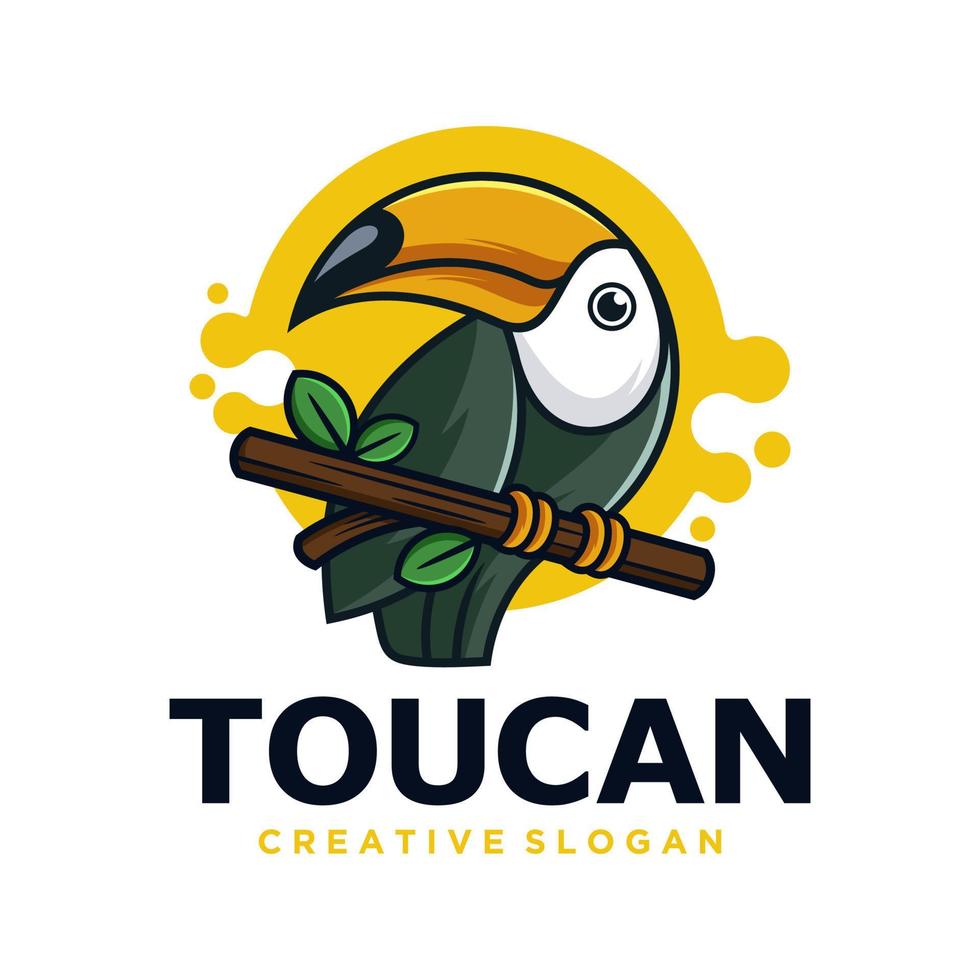 toekan vogel mascotte vectorillustratie vector