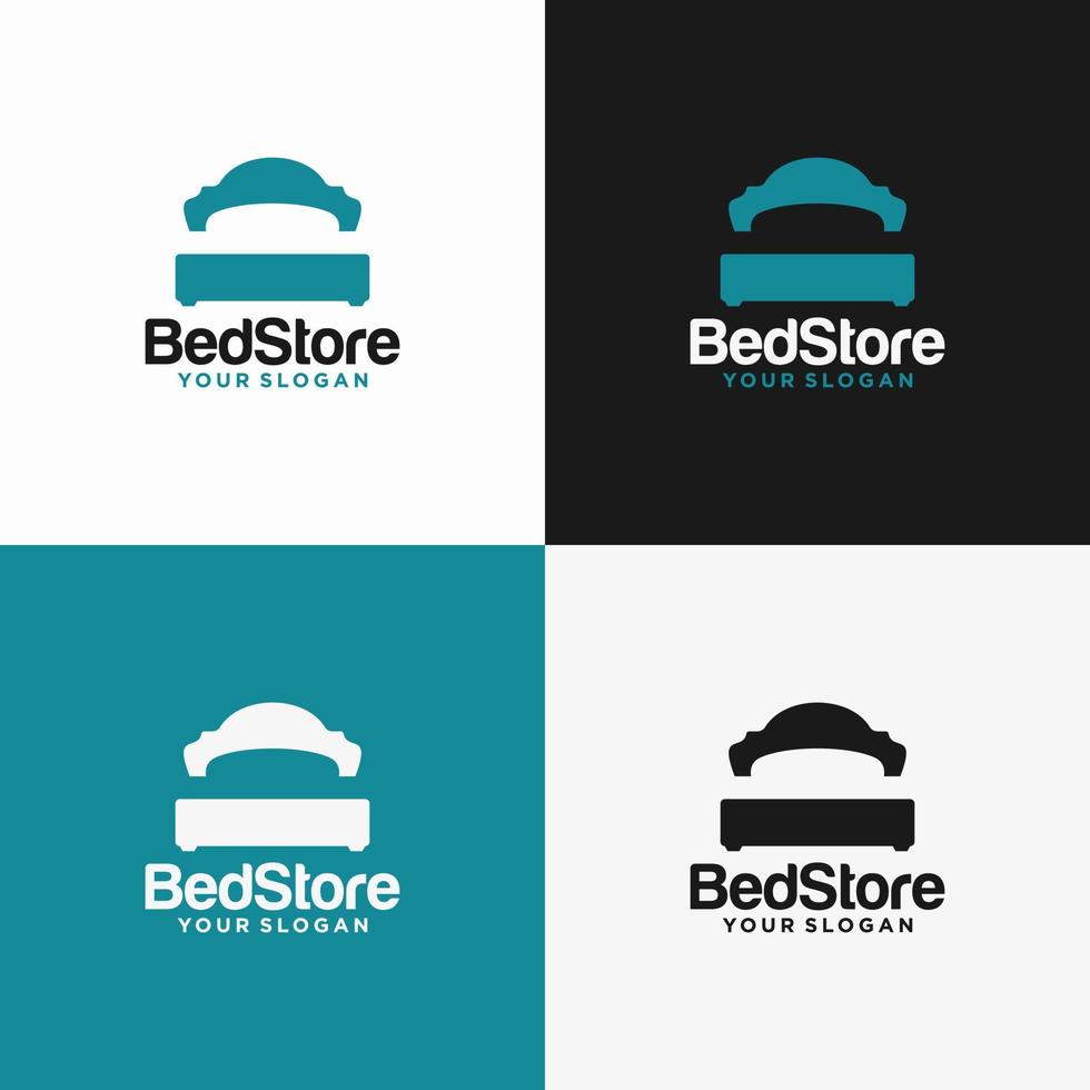 bed winkel logo vector ontwerpsjabloon