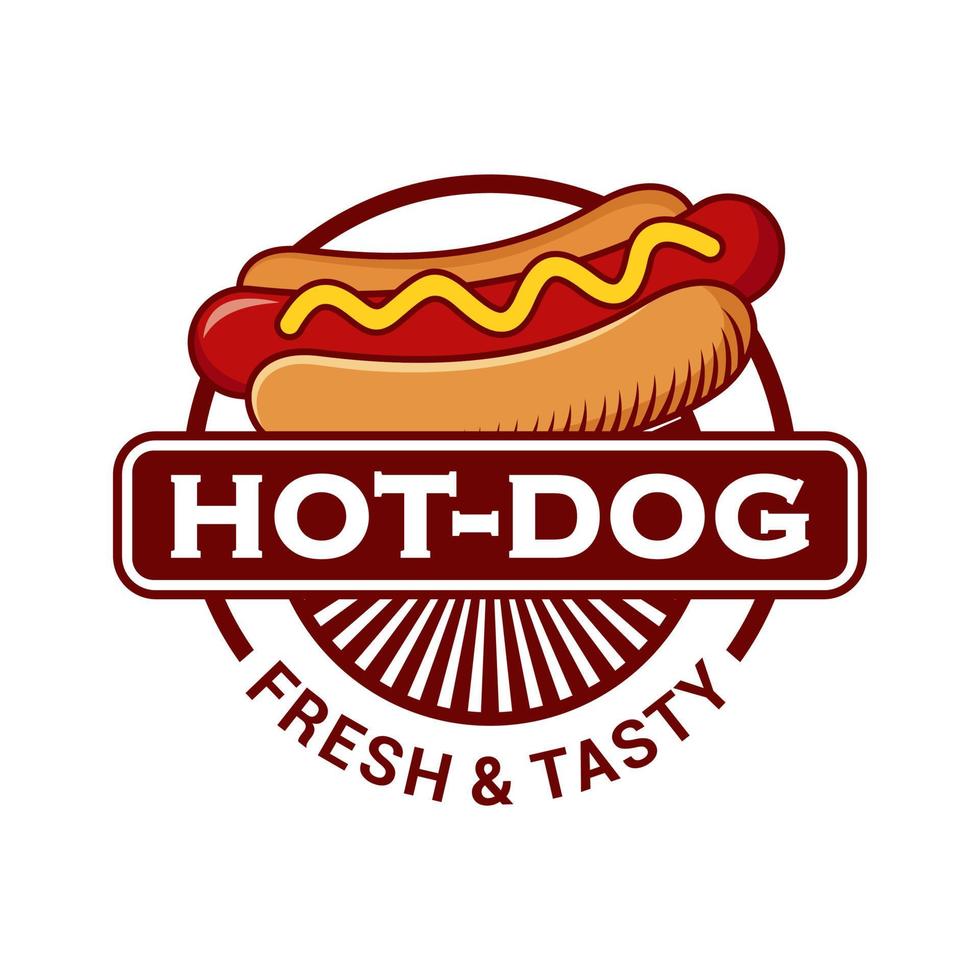 hotdog logo vectorillustratie vector