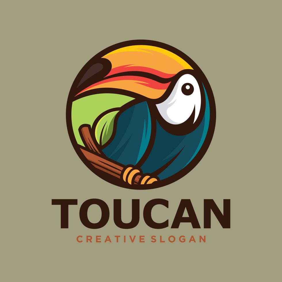 toekan vogel mascotte vectorillustratie vector