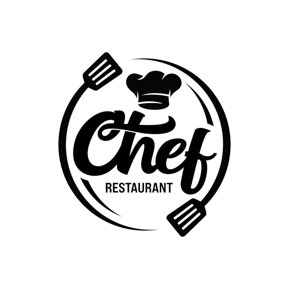 meester chef-kok logo ontwerp vector sjabloon