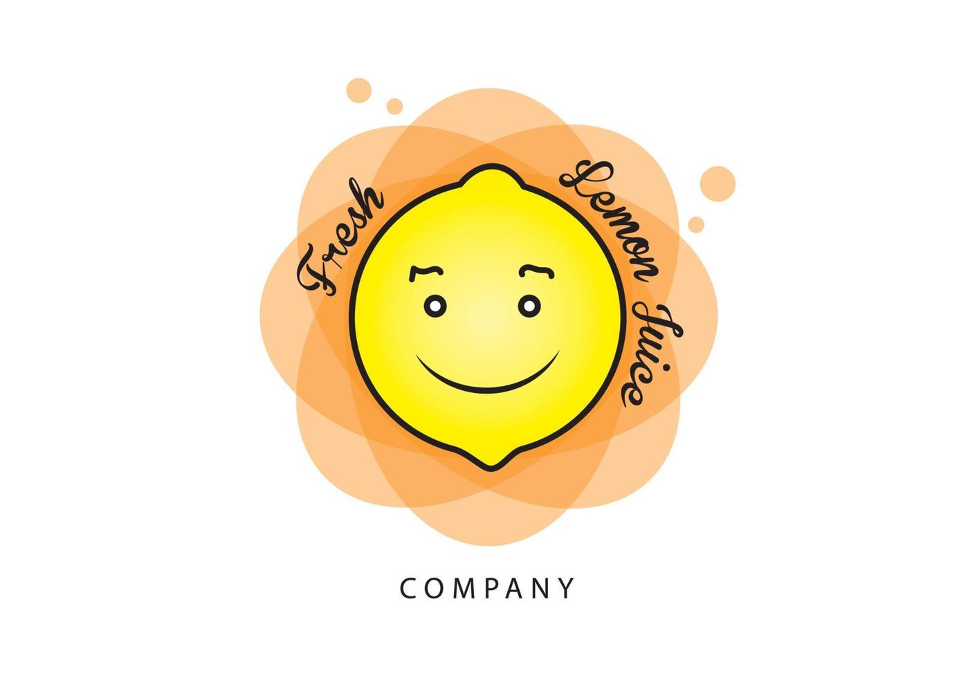 citroengeel logo sjabloon vector ontwerp